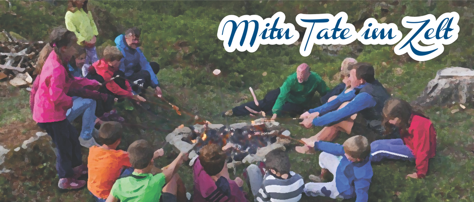 Mitn Tate im Zelt